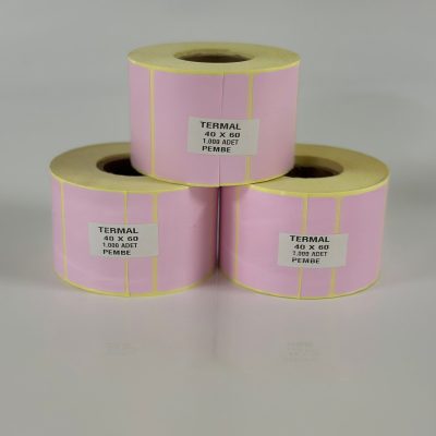 Pembe Eczane İlaç Tarif Etiketi 40x60 1000'li 1 Rulo